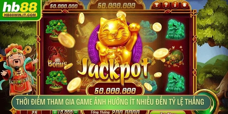 Săn Hũ Siêu Tốc - Trải Nghiệm Game Slot Hấp Dẫn Hiện Nay Thời điểm tham gia game slot cũng ảnh hưởng ít nhiều đến tỷ lệ thắng
